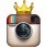 Logo Instagram con corona